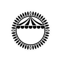 Stylized Celestial Emblem, Minimalist vector