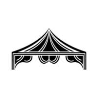 Geometric Tent, Minimalist, Event Shelter Symbol vector