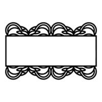 Celtic Knot Border, Elegant, Minimalist Frame vector
