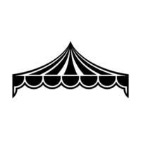 Minimalist Tent Silhouette, Event Illustration, Modern - Shape vector