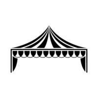 Minimalist Tent Silhouette, Event Protection - Shade vector