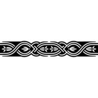 Intricate Celtic Border, Vintage, Elegant Ornamentation - Linear - Ornament vector