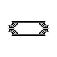Art Deco Frame, Elegant Border, Vintage, Minimalist Style - Composition vector