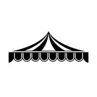 Minimalist Tent Illustration, Geometric, Event Promotion vector