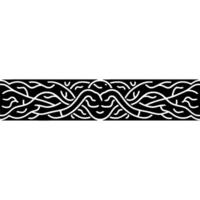 Intricate Celtic Knot Border, Vintage Style, Elegant vector