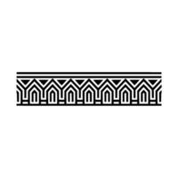 Geometric Deco Border, Elegant Pattern, Minimalist - Linear - Art deco vector