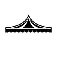 Minimalist Tent Silhouette, Modern Event - Celebration vector