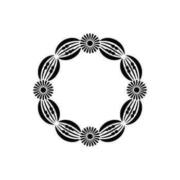 minimalista circular emblema, geométrico patrón, sutil textura vector