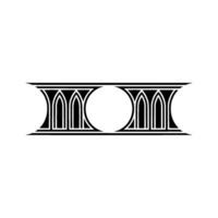 Geometric Gothic Archway, Minimalist vector