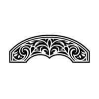 Intricate Arch Ornament, Vintage Style vector