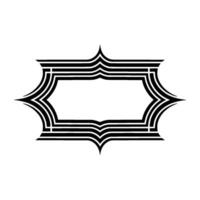 Geometric Deco Frame, Minimalist, Blank Space - Abstract vector