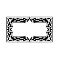 Intricate Celtic Frame, Vintage, Elegant Border - Geometric vector