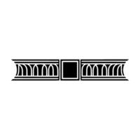 Art Deco Border, Geometric, Elegant Ornamentation vector