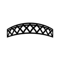 Geometric Arch, Minimalist, Black White - Bridge vector