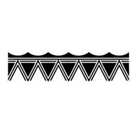 Geometric Wave Border, Minimalist - Triangle vector