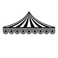 Geometric Tent Silhouette, Minimalist - Illustration, Structure vector