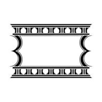 Art Deco Frame, Minimalist, Elegant Border, Vintage Style vector