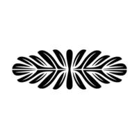 Abstract Fern Silhouette, Minimalist vector