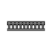 Art Deco Ornament Border, Geometric, Elegant Line Art vector