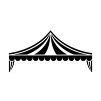 Minimalist Tent Silhouette, Event Shade, Celebration Canopy vector