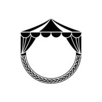 Elegant Canopy Emblem, Vintage Theater vector