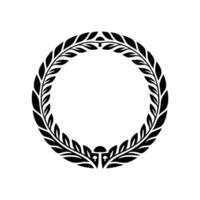 Elegant Laurel Wreath, Minimalist, Blank Space - Laurel wreath vector