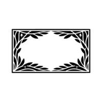Art Nouveau Dragonfly Frame, Elegant Botanical vector