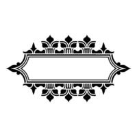 Elegant Decorative Frame, Vintage Style, Gradient Background vector