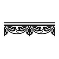 Elegant Botanical Border, Vintage Element - Typography - Floral vector