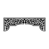 Art Nouveau Branch Border, Elegant Decorative Element - Art nouveau - Art nouveau vector