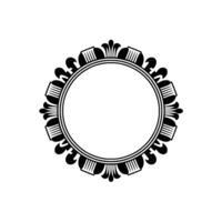 Elegant Circular Ornament, Vintage, Minimalist Frame - Circle - Decorative vector