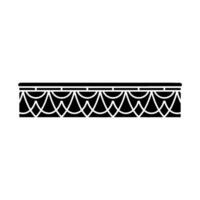 Geometric Wave Border, Minimalist - Linear - Pattern vector