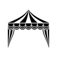 Minimalist Tent Silhouette, Geometric Shade, Event - Structure vector