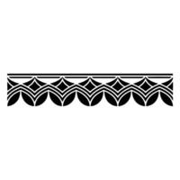 Geometric Wave Border, Art Deco Style - Pattern - Artdeco vector