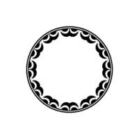 Stylized Circular Ornament, Minimalist - Decorative vector