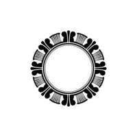 Intricate Circular Frame, Geometric , Minimalist Aesthetic vector