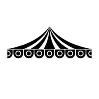 Geometric Circus Tent, Minimalist vector