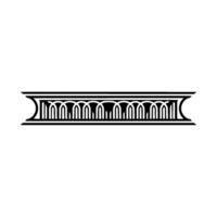 Geometric Archway, Stylized Ornamentation, Minimalist - Arch vector