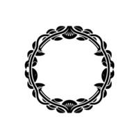 Elegant Botanical Frame, Art Deco Style - Wreath vector