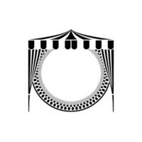 Geometric Tent Frame, Minimalist, Elegant Border vector