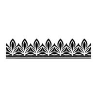 Art Deco Floral Border, Elegant Element - Geometric - Artdeco vector