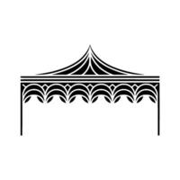 Geometric Tent Silhouette, Art Deco Inspired vector