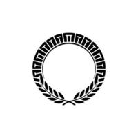 Elegant Laurel Wreath Border, Classic vector