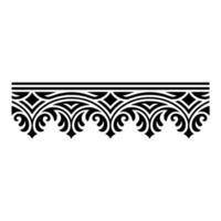 Intricate Black Border, Ornate Decorative Element vector