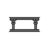 Elegant Archway, Minimalist , Classical Motif vector