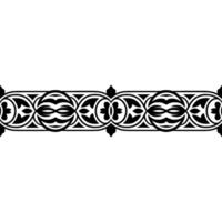 Intricate Black Border, Gothic Ornamentation, Decorative Element vector