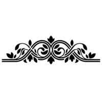 Elegant Floral Border, Vintage Element - Leaf - Ornament vector