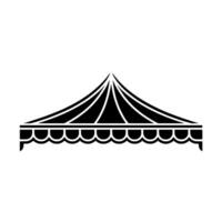 Minimalist Tent Silhouette, Modern Event - Festival vector