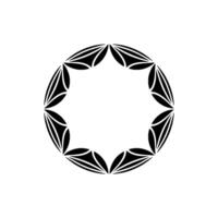 Geometric Tribal Circle, Minimalist, Circular Motif - Abstract vector