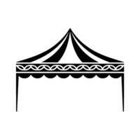 Minimalist Tent Silhouette, Event Illustration - Modern vector
